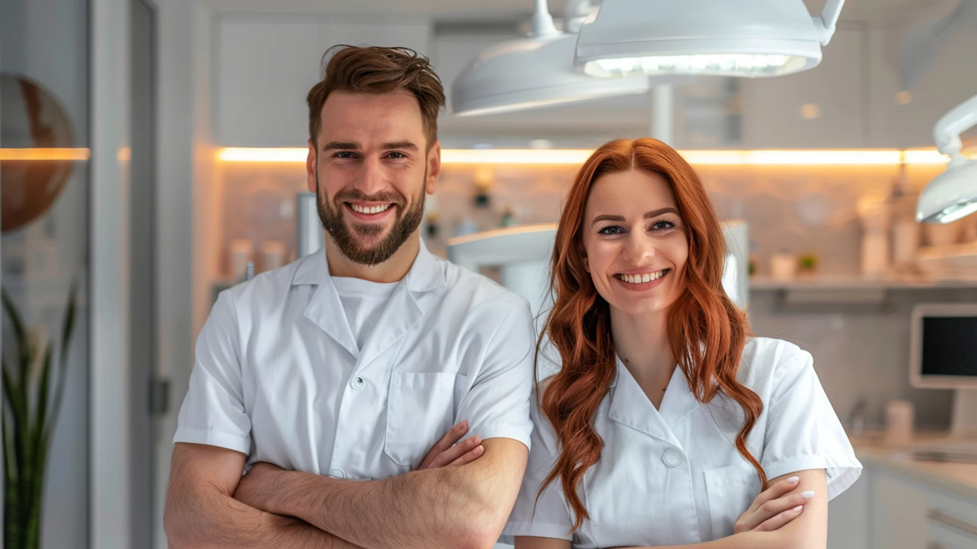 Happy family smiling